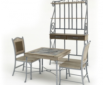 American Style Idyllic Style Leisure Table And Chair-ID:497796764