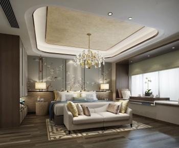New Chinese Style Bedroom-ID:418309466