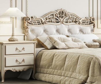 European Style Double Bed-ID:518256384