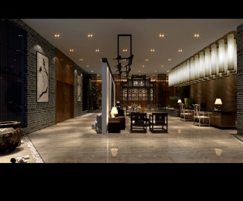 New Chinese Style Lobby Hall-ID:222590512