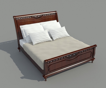 European Style Double Bed-ID:168575621