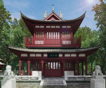 Chinese Style Ancient Architectural Buildings-ID:382391423