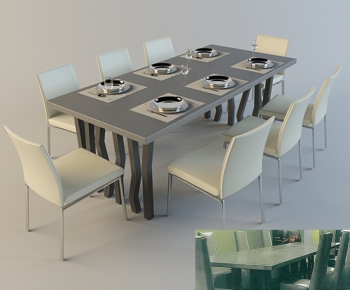 Modern Dining Table And Chairs-ID:754369393