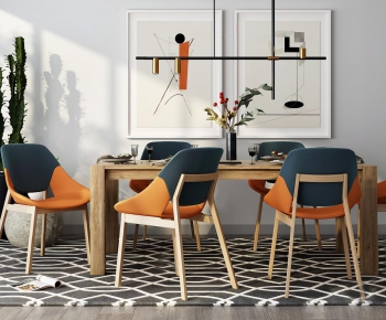 Nordic Style Dining Table And Chairs-ID:468079123