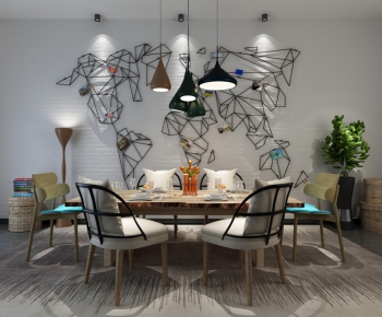 Modern Nordic Style Dining Room-ID:532910576