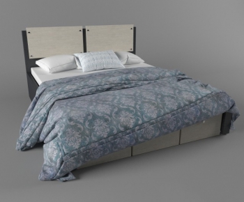 Modern Double Bed-ID:217939888