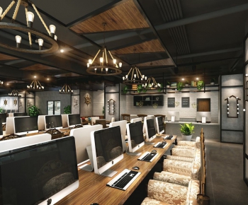 Industrial Style Internet Cafe-ID:263243348