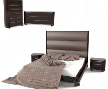 Modern Double Bed-ID:654351893