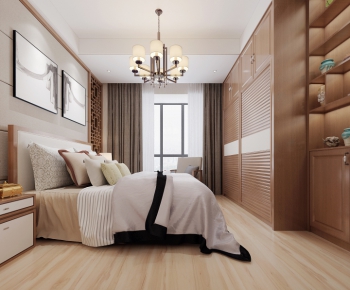 New Chinese Style Bedroom-ID:812889767