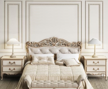 European Style Double Bed-ID:548595788