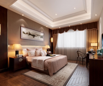 New Chinese Style Bedroom-ID:282250813