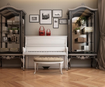 新古典欧式钢琴书柜-ID:183947523