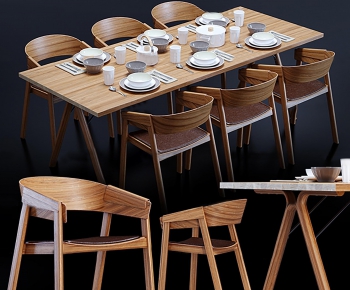 Modern Dining Table And Chairs-ID:440916628