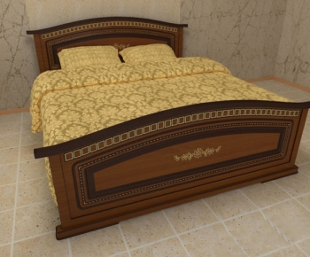 European Style Double Bed-ID:179114321