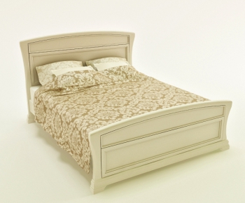 Simple European Style Double Bed-ID:738108942