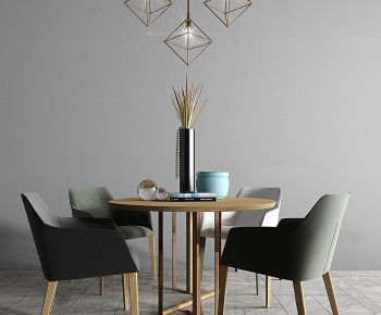 Nordic Style Dining Table And Chairs-ID:302995516