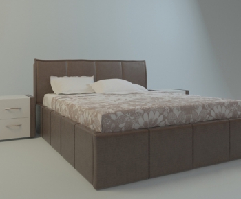 Modern Double Bed-ID:854772545