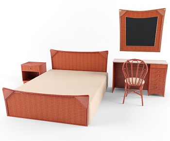 Modern Double Bed-ID:128536676