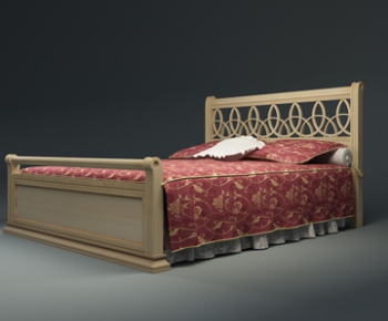 Modern Double Bed-ID:658621565