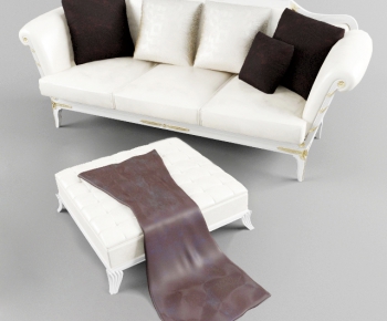 European Style Three-seat Sofa-ID:558952968