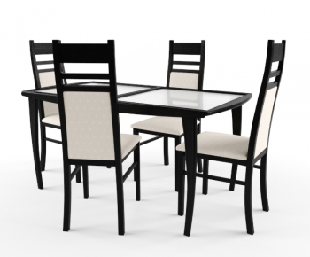 New Chinese Style Dining Table And Chairs-ID:827901789