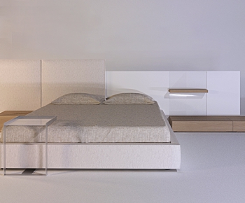Modern Double Bed-ID:627206165