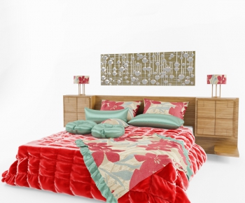 Modern Double Bed-ID:896147294