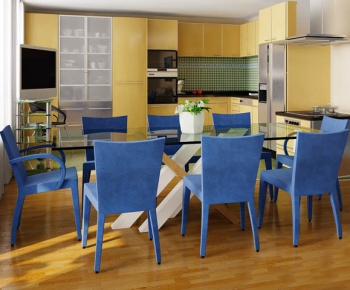 Modern Dining Table And Chairs-ID:124323399