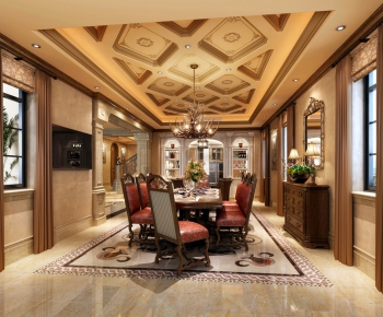 American Style Dining Room-ID:699108284