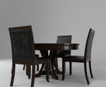 Simple European Style Dining Table And Chairs-ID:978270259