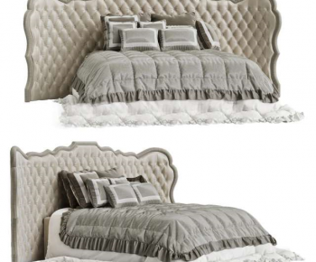 Modern Double Bed-ID:525778922