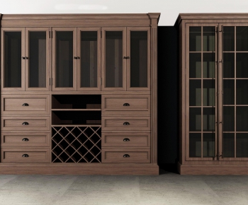 American Style Wine Cabinet-ID:969426186