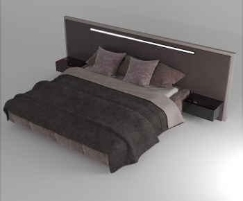 Modern Double Bed-ID:773612499