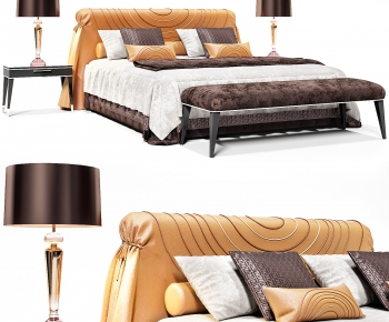 Modern Double Bed-ID:538468619