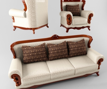 European Style Three-seat Sofa-ID:311669885