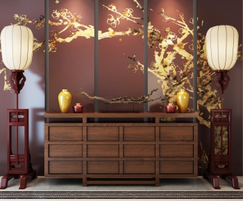 Modern New Chinese Style Side Cabinet/Entrance Cabinet-ID:200799514