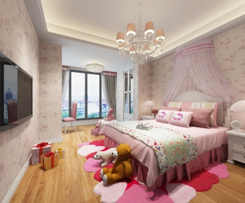 Simple European Style Girl's Room Daughter's Room-ID:903772557