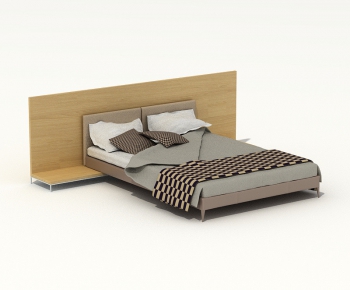 Modern Double Bed-ID:608837761