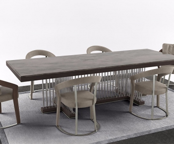 Nordic Style Dining Table And Chairs-ID:116333469