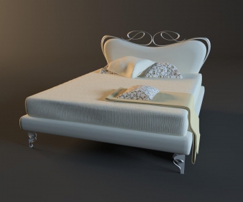 European Style Double Bed-ID:373602315
