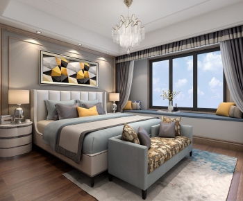 Modern Hong Kong Style Bedroom-ID:728357969