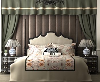 New Classical Style Double Bed-ID:116824349