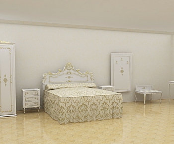 European Style Double Bed-ID:295106695