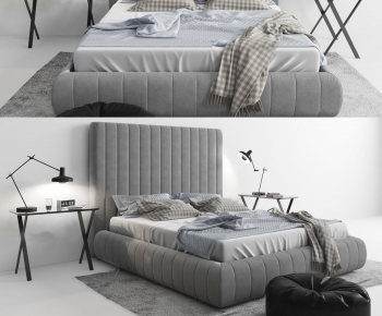 Modern Double Bed-ID:648239264