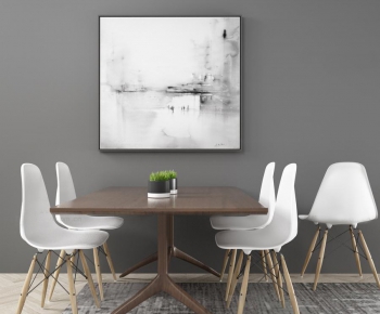 Modern Nordic Style Dining Table And Chairs-ID:347453546