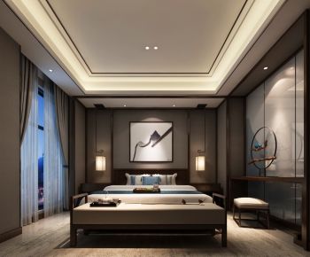 New Chinese Style Bedroom-ID:271167381