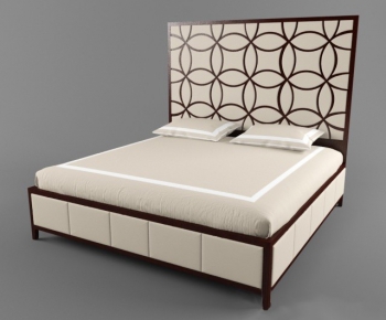 Modern Double Bed-ID:940748575