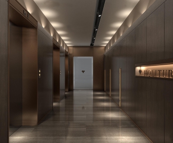 Modern Corridor/elevator Hall-ID:725280344