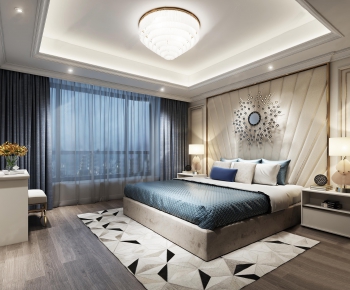 Simple European Style Bedroom-ID:506769231