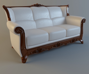 European Style Three-seat Sofa-ID:647989374